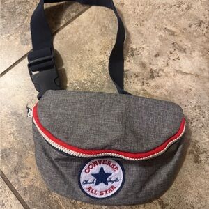 Converse All Star Chuck Taylor Crossbody Bag Fanny Pack White Gray Heather